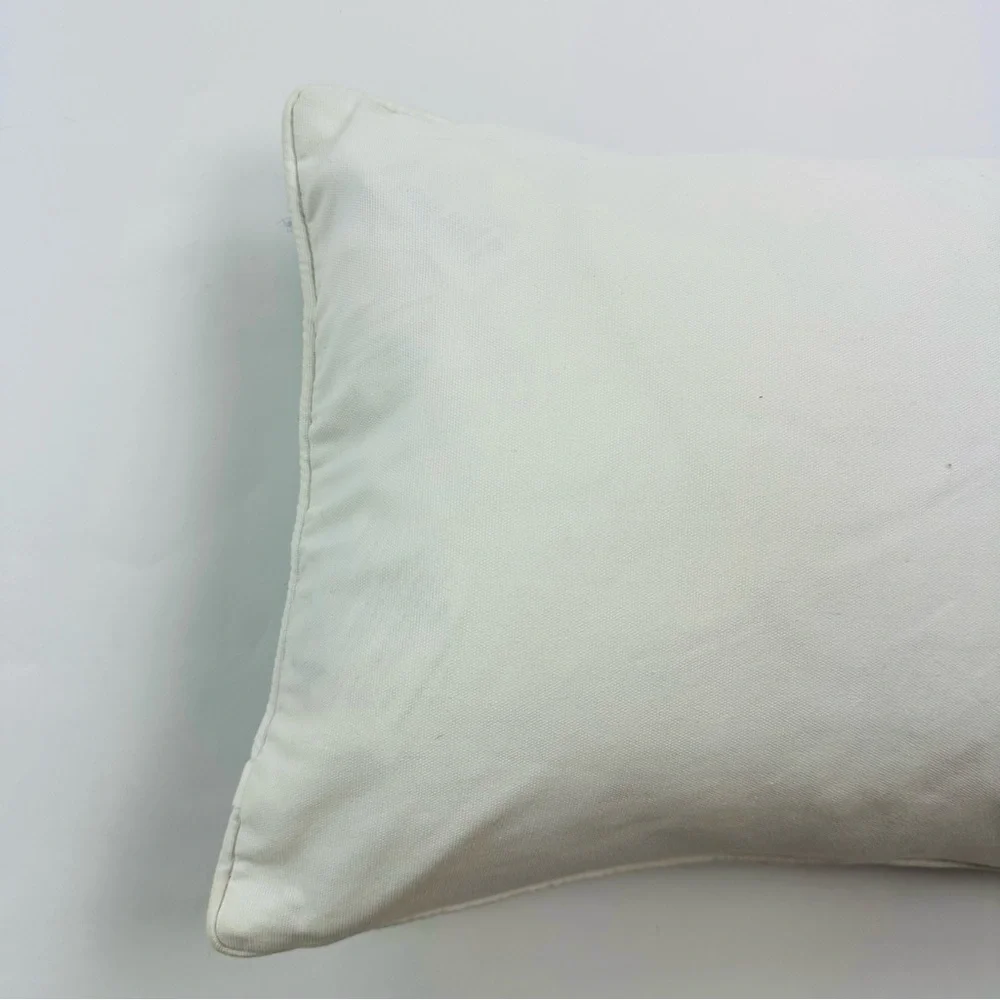 Williams Sonoma Interlock Geometric Greek Key Wool Needlepoint Accent Pillow